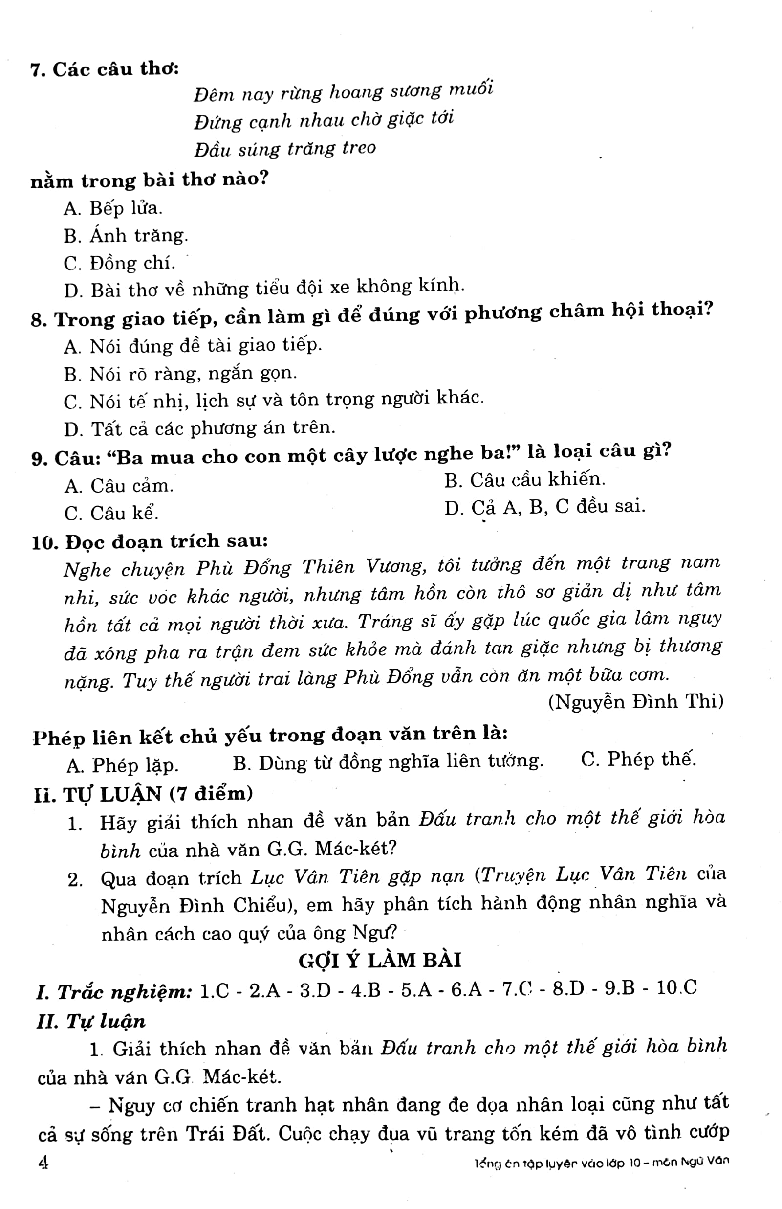 tổng ôn tập luyện thi lớp 9 vào 10 môn ngữ văn (tái bản 2023) - Ảnh 5