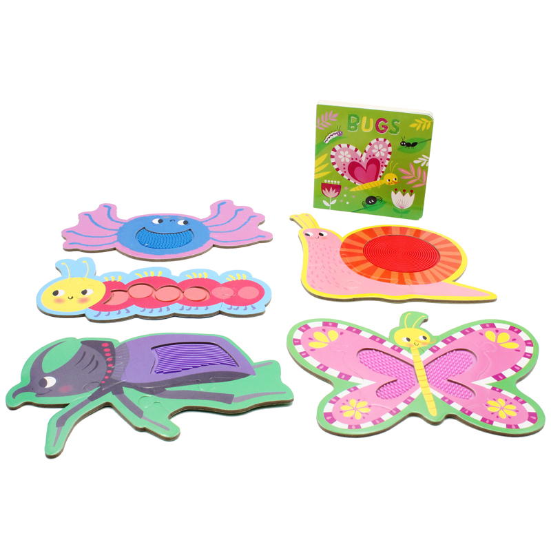touch and feel jigsaw puzzles boxset - bugs (5 jigsaw puzzles) - Ảnh 11