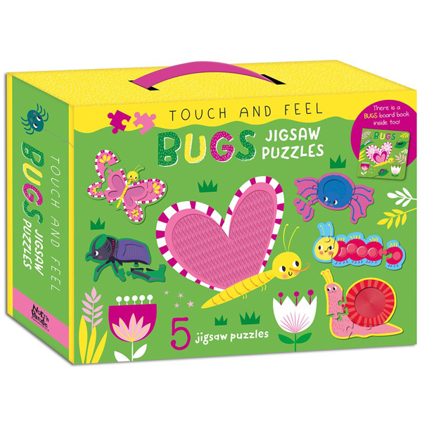 touch and feel jigsaw puzzles boxset - bugs (5 jigsaw puzzles) - Ảnh 2