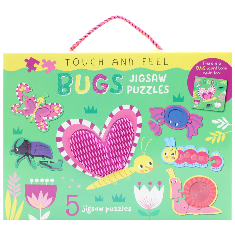 touch and feel jigsaw puzzles boxset - bugs (5 jigsaw puzzles) - Ảnh 4