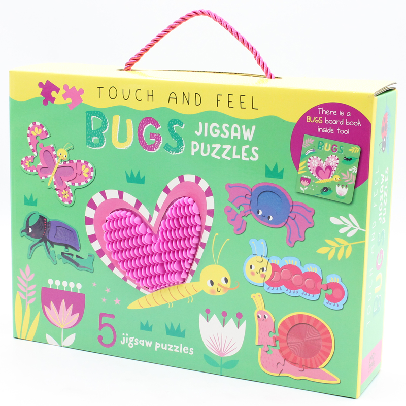touch and feel jigsaw puzzles boxset - bugs (5 jigsaw puzzles) - Ảnh 5