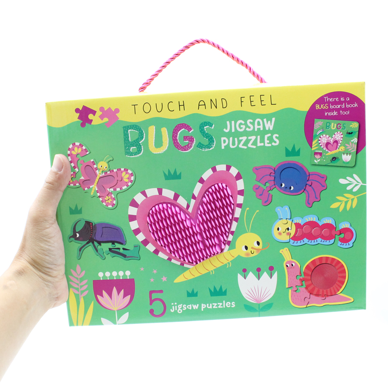 touch and feel jigsaw puzzles boxset - bugs (5 jigsaw puzzles) - Ảnh 9
