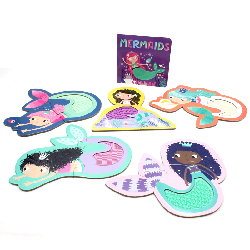 touch and feel jigsaw puzzles boxset - mermaids (5 jigsaw puzzles) - Ảnh 10