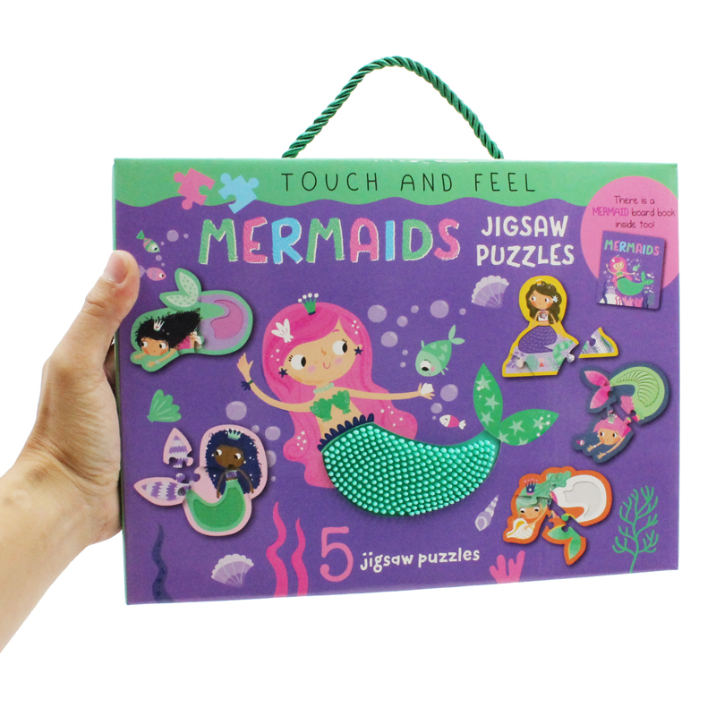 touch and feel jigsaw puzzles boxset - mermaids (5 jigsaw puzzles) - Ảnh 3