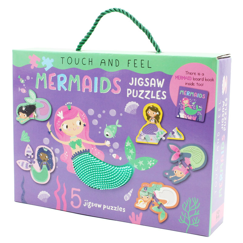 touch and feel jigsaw puzzles boxset - mermaids (5 jigsaw puzzles) - Ảnh 6