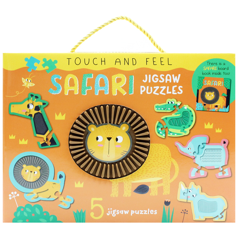 touch and feel jigsaw puzzles boxset - safari (5 jigsaw puzzles) - Ảnh 3