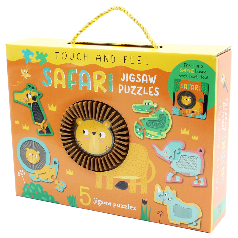touch and feel jigsaw puzzles boxset - safari (5 jigsaw puzzles) - Ảnh 5