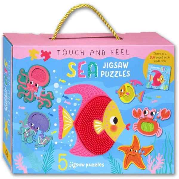 touch and feel jigsaw puzzles boxset - sea (5 jigsaw puzzles) - Ảnh 2