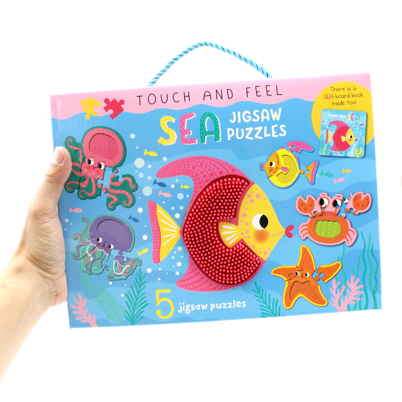 touch and feel jigsaw puzzles boxset - sea (5 jigsaw puzzles) - Ảnh 4