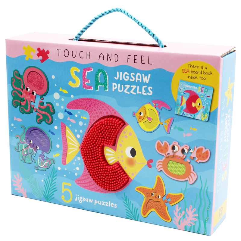 touch and feel jigsaw puzzles boxset - sea (5 jigsaw puzzles) - Ảnh 5