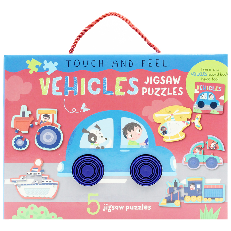 touch and feel jigsaw puzzles boxset - vehicles (5 jigsaw puzzles) - Ảnh 3