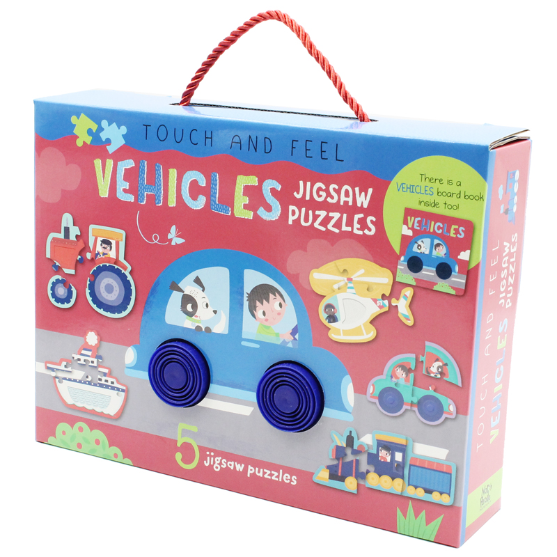 touch and feel jigsaw puzzles boxset - vehicles (5 jigsaw puzzles) - Ảnh 4