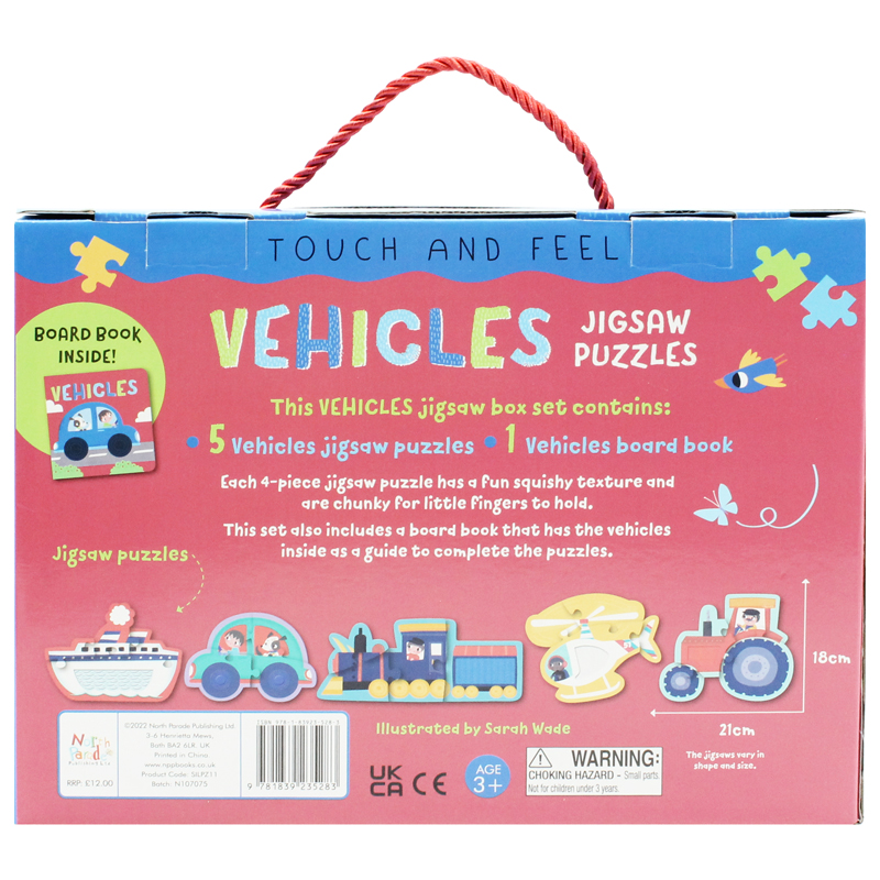 touch and feel jigsaw puzzles boxset - vehicles (5 jigsaw puzzles) - Ảnh 7