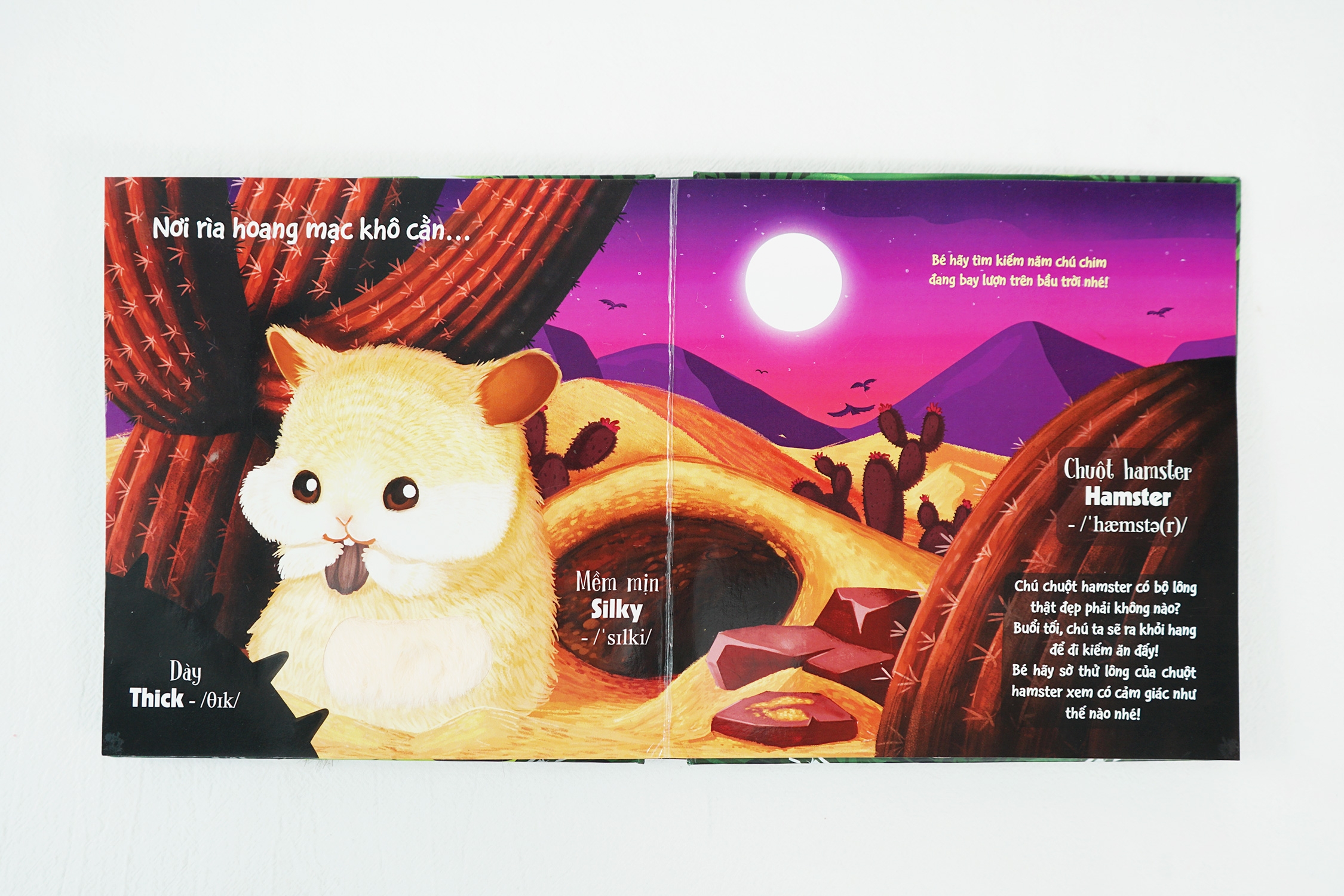 touch and feel - sách sờ chạm khám phá - thế giới động vật - một ngày giữa thiên nhiên - Ảnh 7