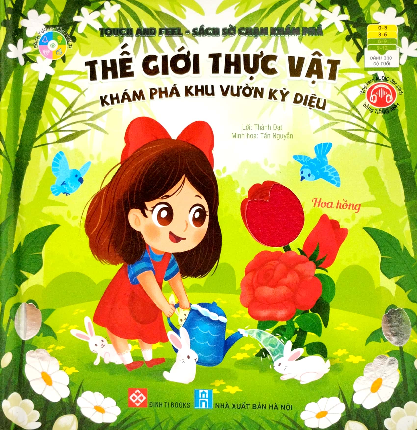 touch and feel - sách sờ chạm khám phá - thế giới thực vật - khám phá khu vườn kỳ diệu - Ảnh 2