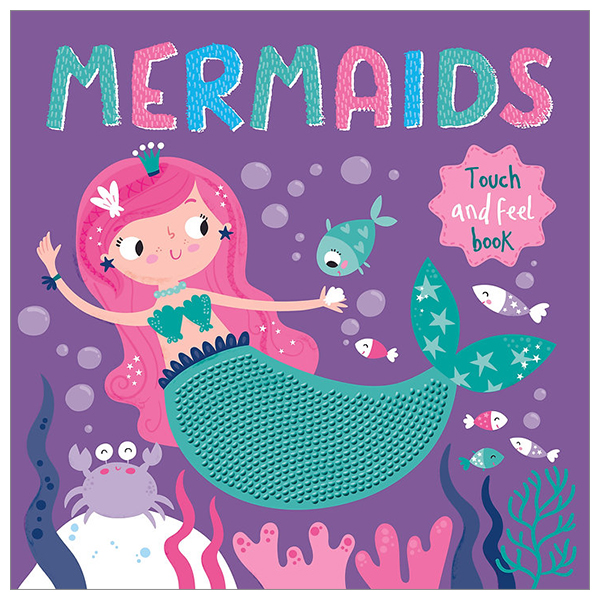 touch and feel silicon board book - mermaids - Ảnh 2