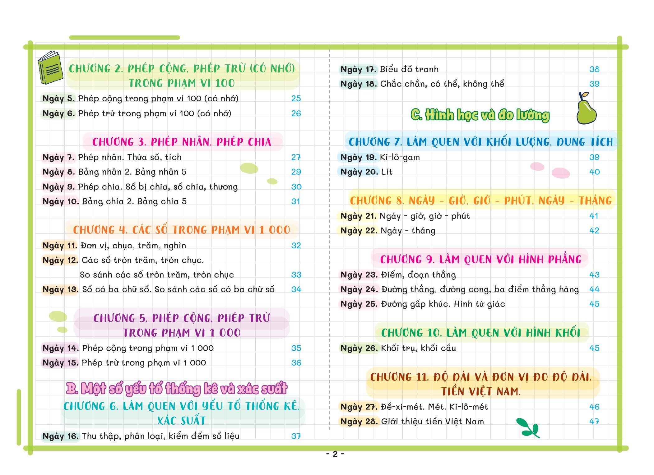 Tra Cứu Nhanh Kiến Thức Hàng Ngày - Sách Lịch Để Bàn Toán 1+2 - Ảnh 3