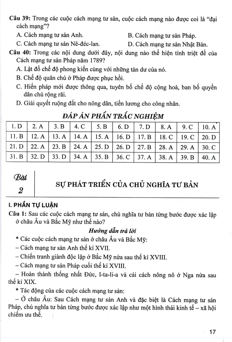 trả lời câu hỏi lịch sử 11 - tự luận và trắc nghiệm (dùng chung cho các bộ sgk hiện hành) - Ảnh 12