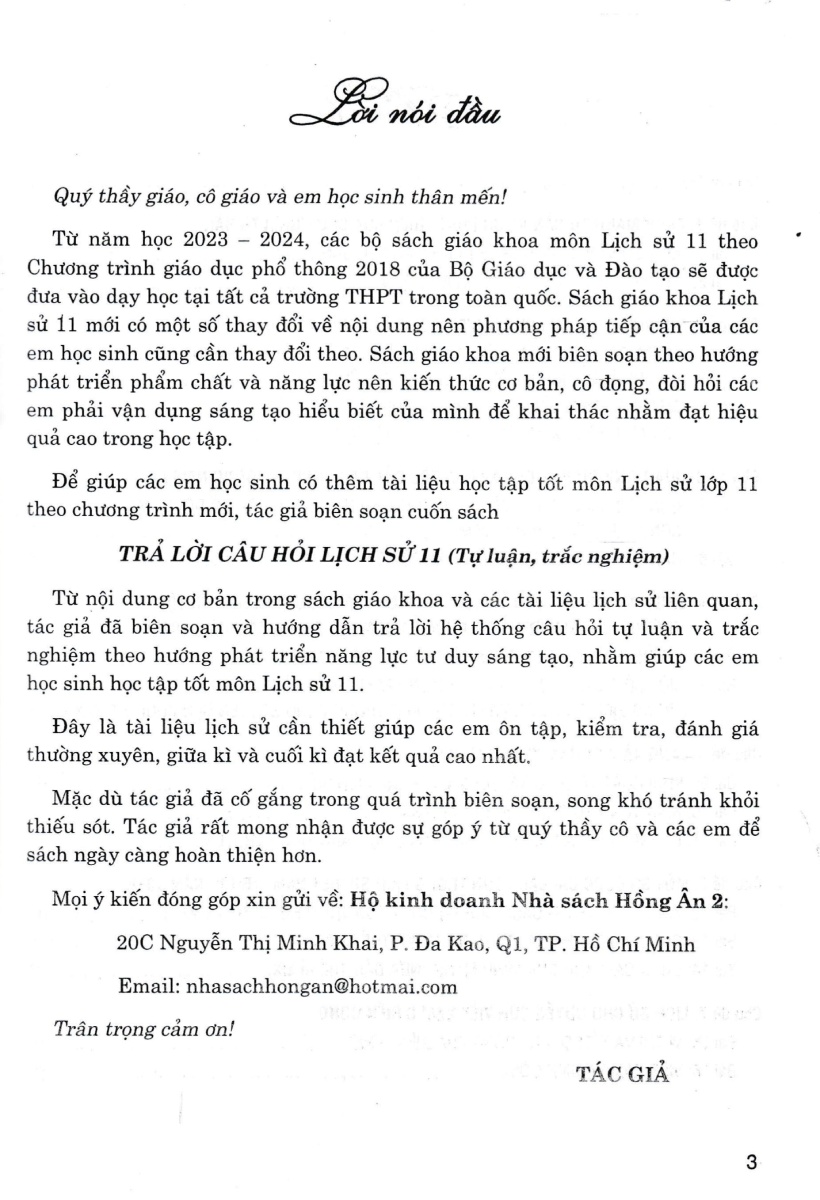 trả lời câu hỏi lịch sử 11 - tự luận và trắc nghiệm (dùng chung cho các bộ sgk hiện hành) - Ảnh 3