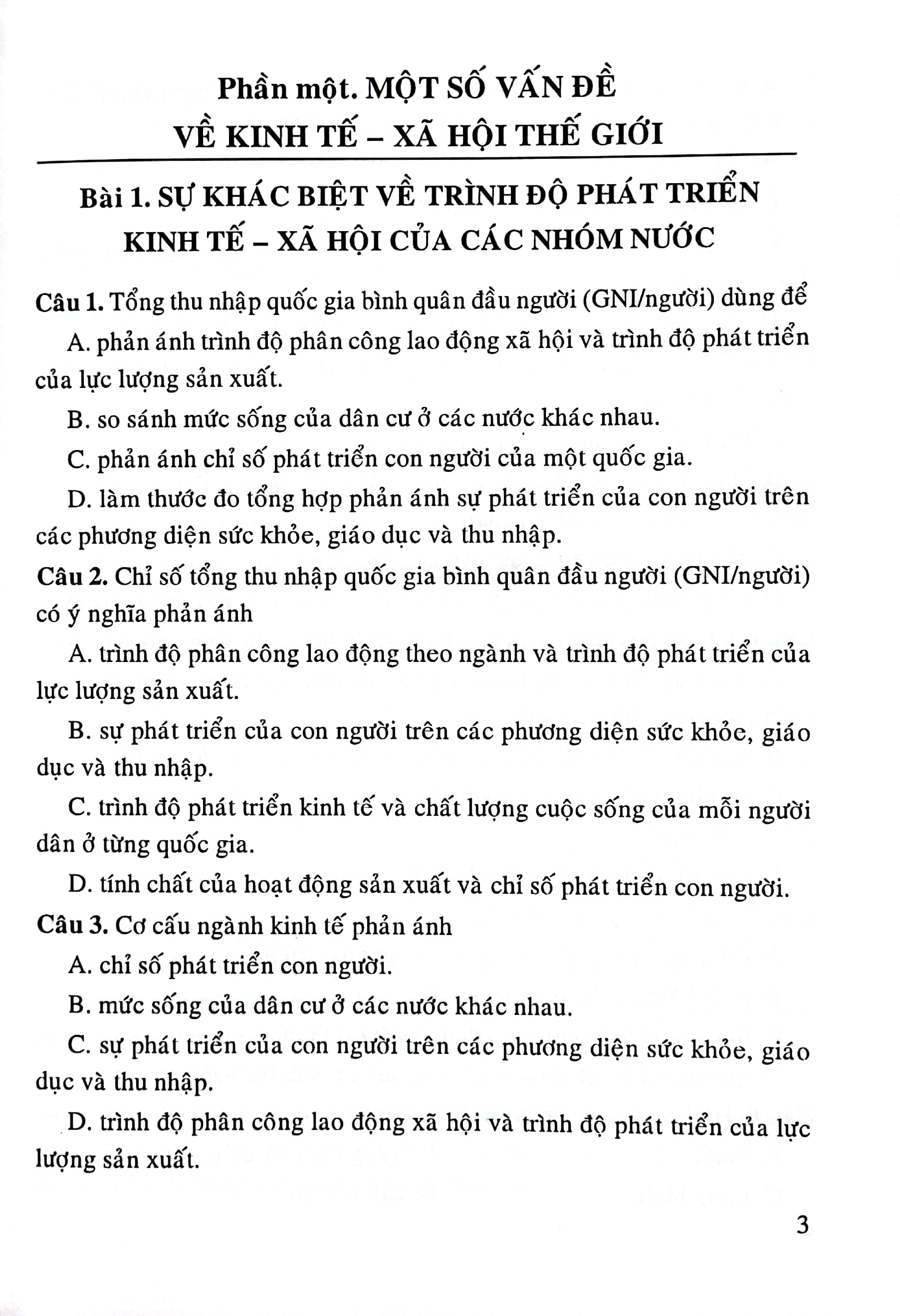 trắc nghiệm địa lí 11 (chân trời) - Ảnh 5