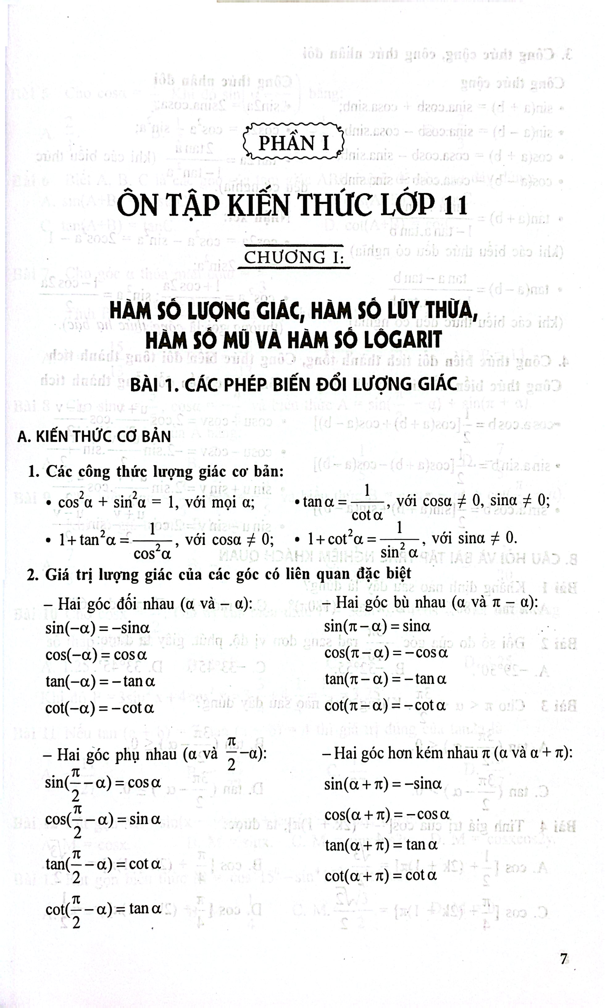 Trắc Nghiệm Luyện Thi Trung Học Phổ Thông Quốc Gia - Môn Toán - Ảnh 5