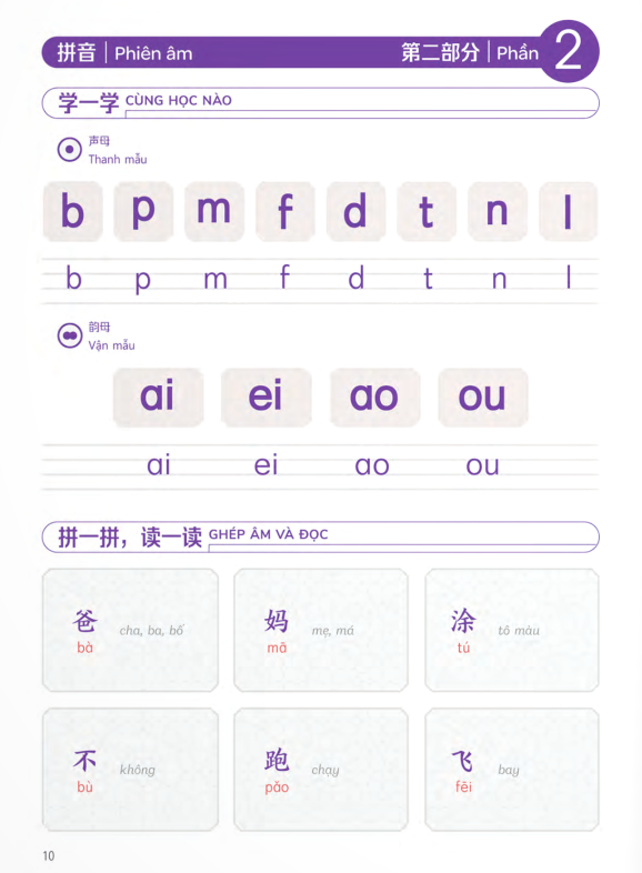 trải nghiệm tiếng trung dành cho học sinh tiểu học - tập 1 - sách bài học - Ảnh 9