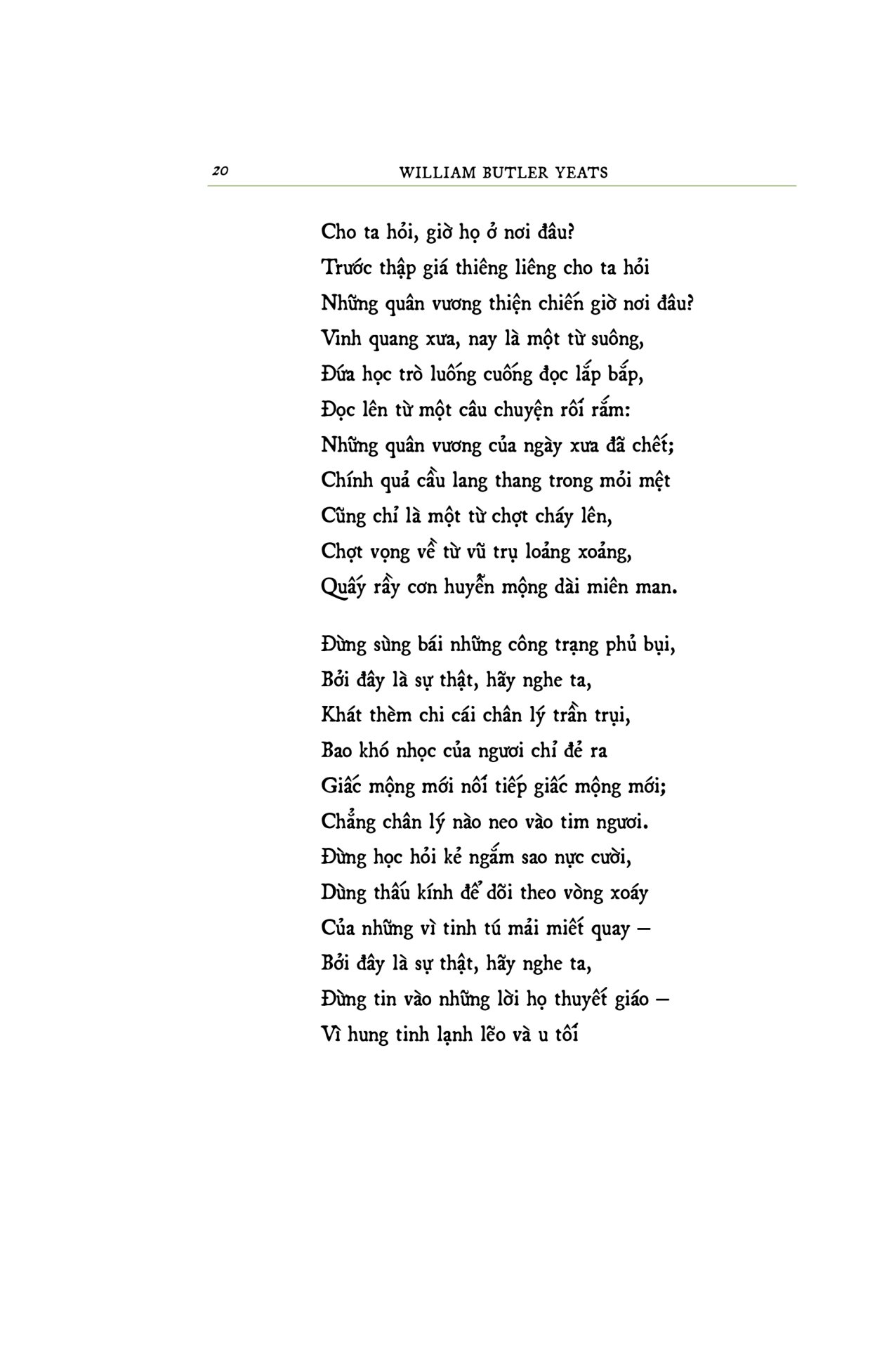trăm năm nobel - tuyển tập thơ william butler yeats - ấn bản giới hạn - bìa cứng - Ảnh 3