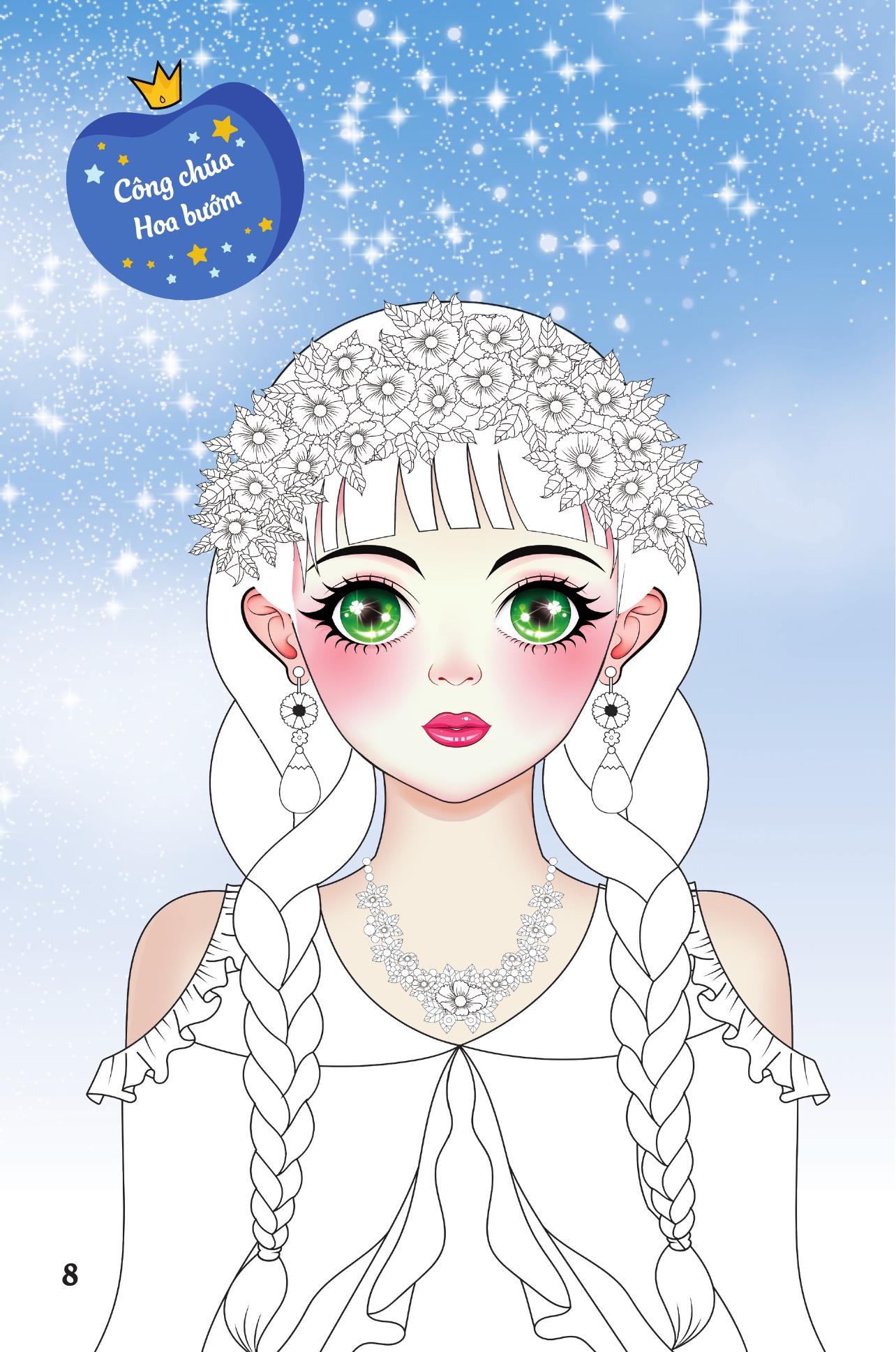 Trang Điểm Sáng Tạo - Bóc Dán Và Tô Màu - Công Chúa Các Loài Hoa - Ảnh 10