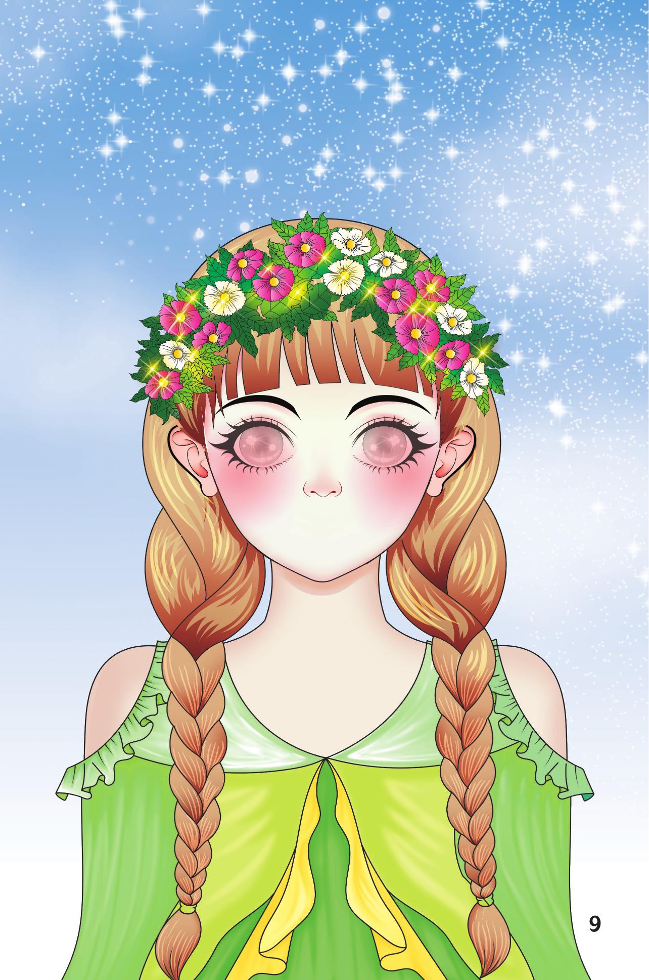 Trang Điểm Sáng Tạo - Bóc Dán Và Tô Màu - Công Chúa Các Loài Hoa - Ảnh 11