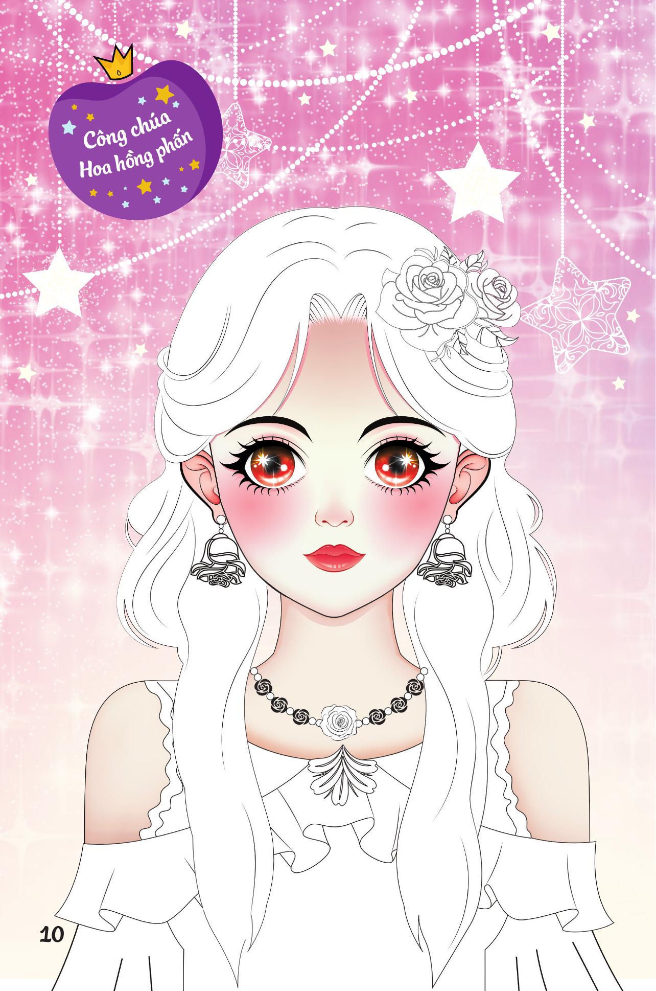 Trang Điểm Sáng Tạo - Bóc Dán Và Tô Màu - Công Chúa Các Loài Hoa - Ảnh 12