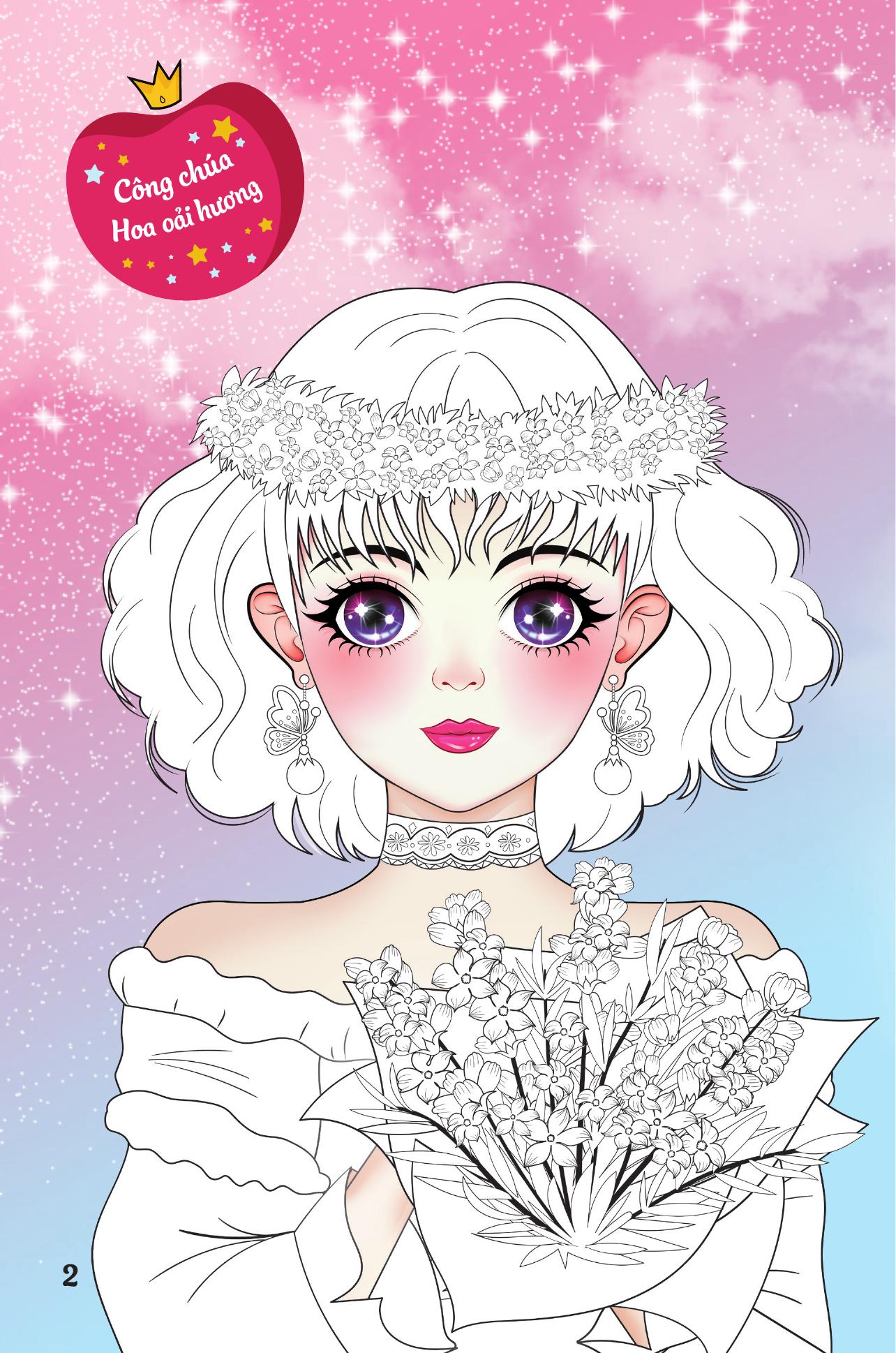 Trang Điểm Sáng Tạo - Bóc Dán Và Tô Màu - Công Chúa Các Loài Hoa - Ảnh 4