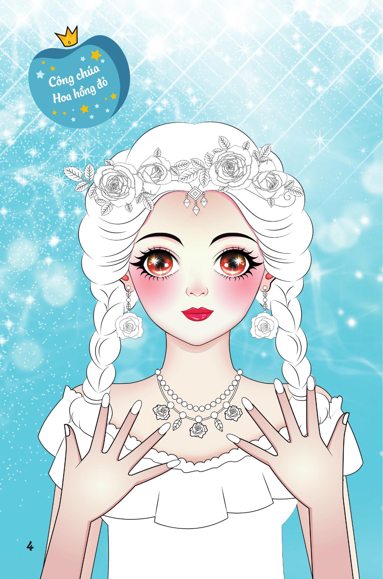Trang Điểm Sáng Tạo - Bóc Dán Và Tô Màu - Công Chúa Các Loài Hoa - Ảnh 6