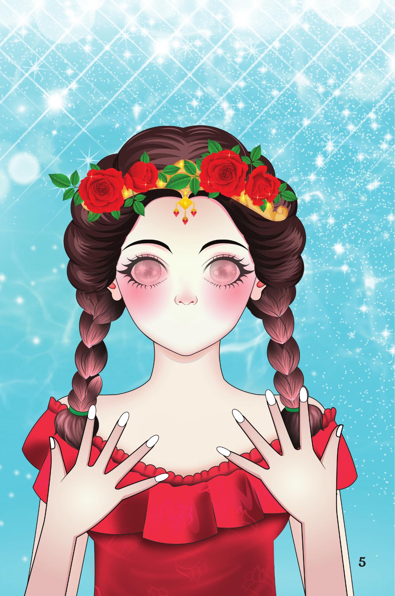 Trang Điểm Sáng Tạo - Bóc Dán Và Tô Màu - Công Chúa Các Loài Hoa - Ảnh 7