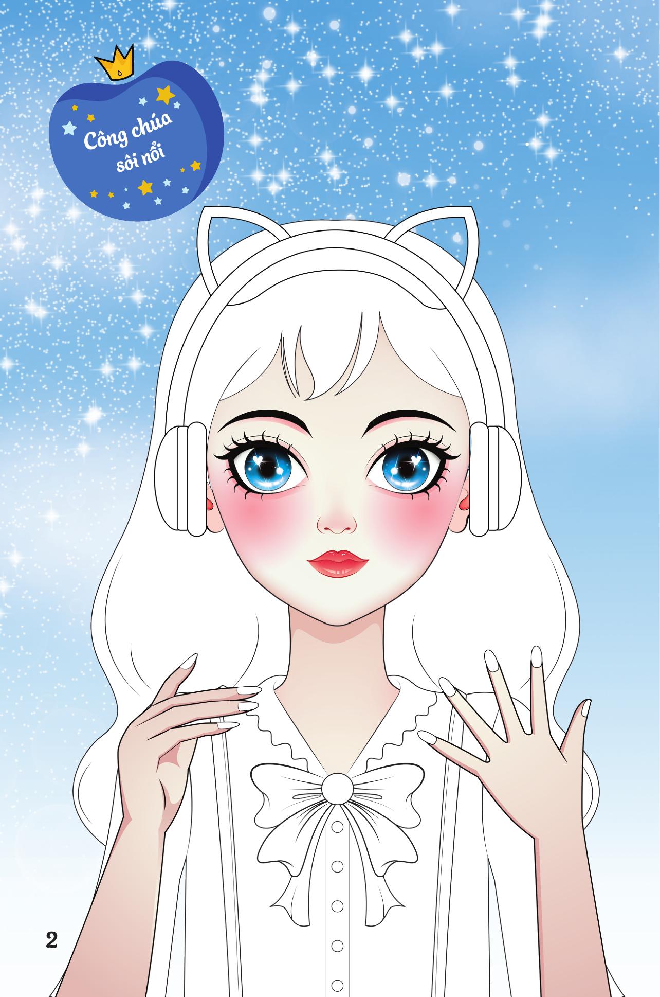 Trang Điểm Sáng Tạo - Bóc Dán Và Tô Màu - Công Chúa Học Đường - Ảnh 4