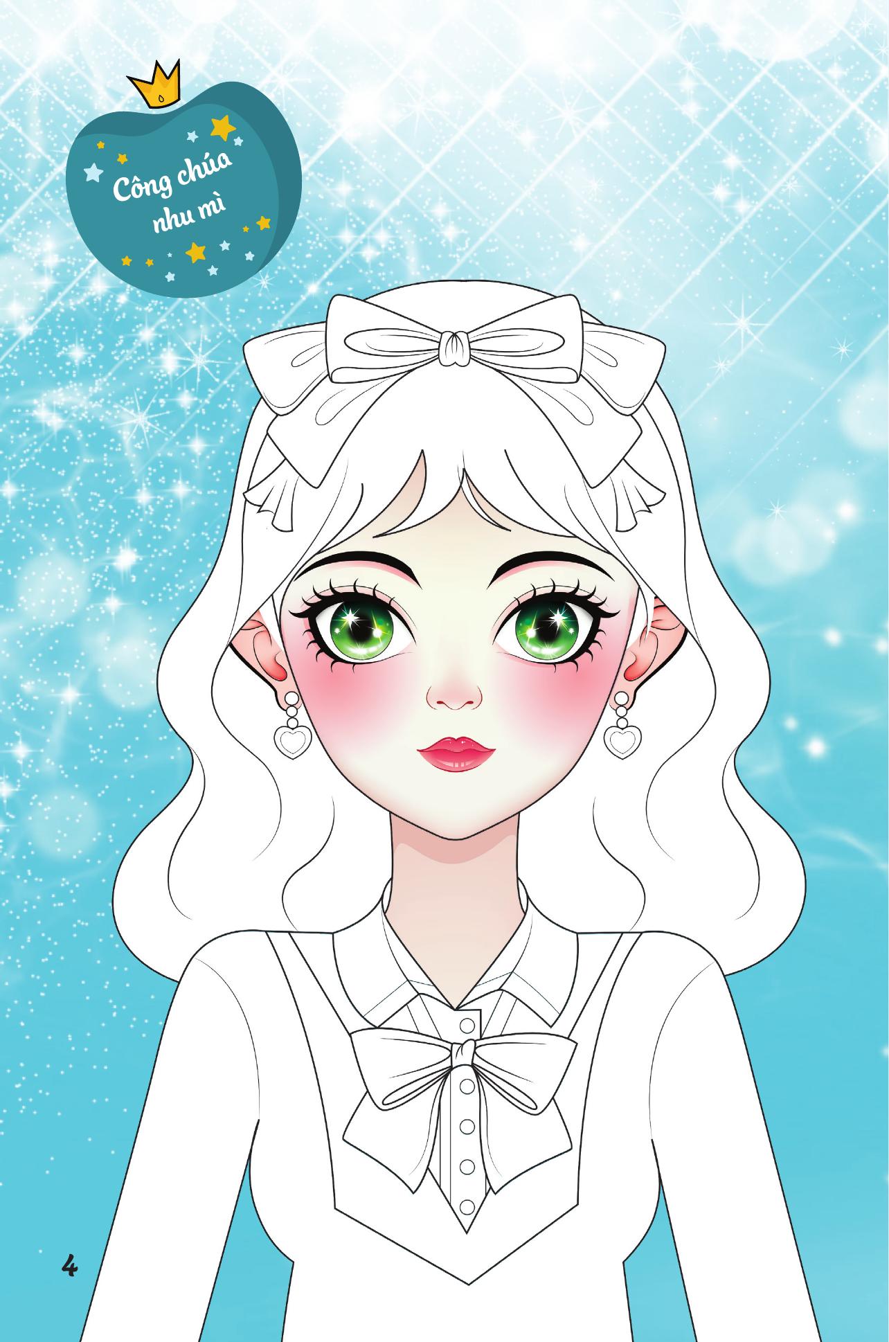 Trang Điểm Sáng Tạo - Bóc Dán Và Tô Màu - Công Chúa Học Đường - Ảnh 6