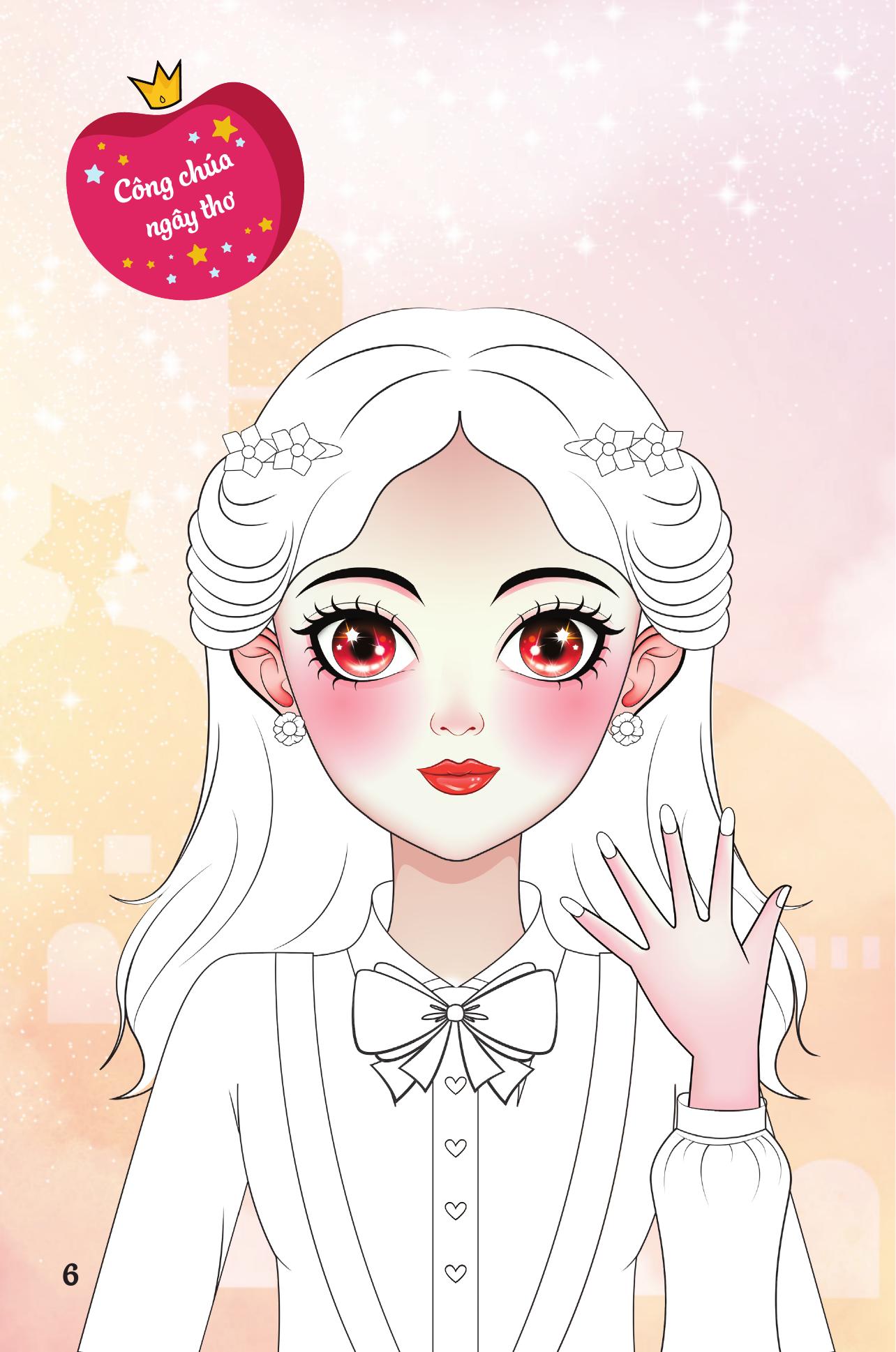 Trang Điểm Sáng Tạo - Bóc Dán Và Tô Màu - Công Chúa Học Đường - Ảnh 8
