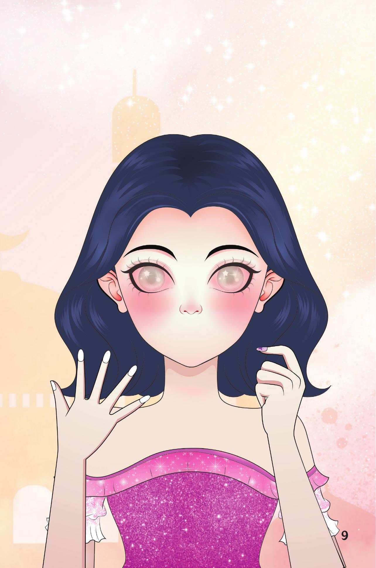 Trang Điểm Sáng Tạo - Bóc Dán Và Tô Màu - Công Chúa Thiên Hà - Ảnh 11