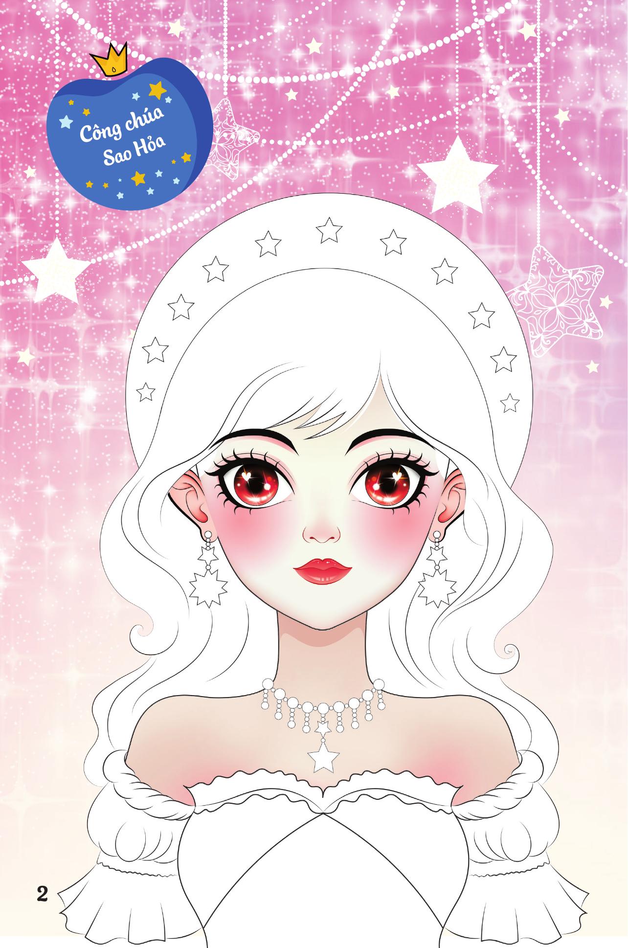 Trang Điểm Sáng Tạo - Bóc Dán Và Tô Màu - Công Chúa Thiên Hà - Ảnh 4