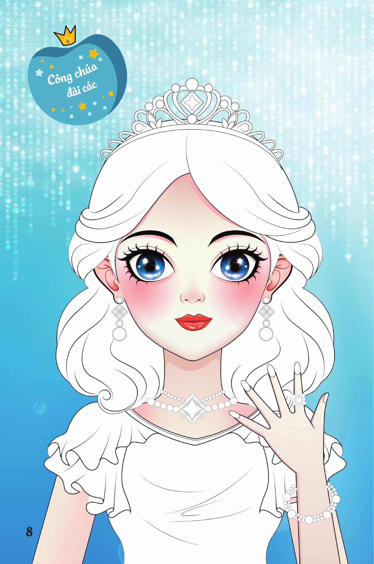 Trang Điểm Sáng Tạo - Bóc Dán Và Tô Màu - Vũ Hội Lộng Lẫy - Ảnh 10