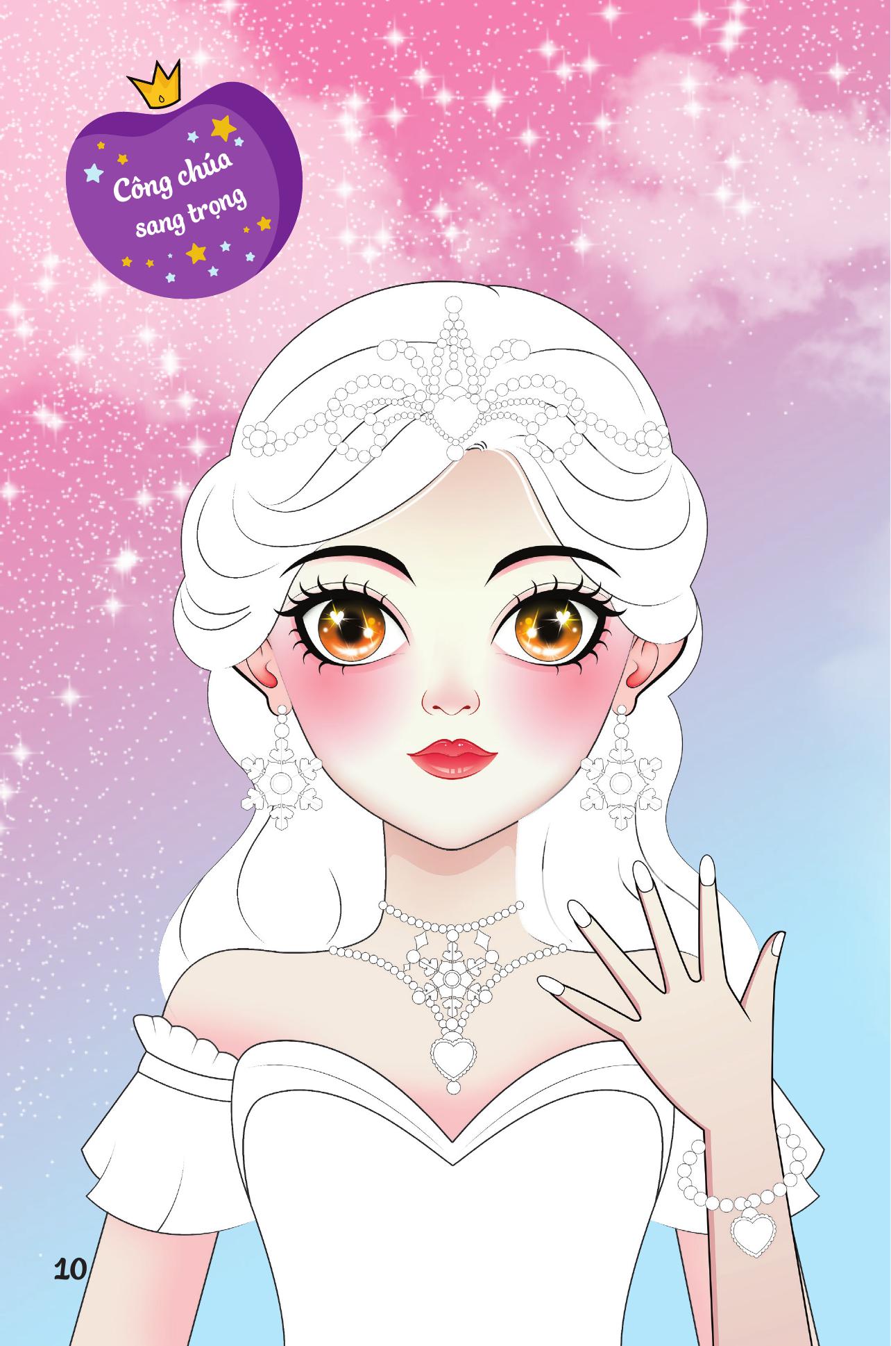 Trang Điểm Sáng Tạo - Bóc Dán Và Tô Màu - Vũ Hội Lộng Lẫy - Ảnh 12