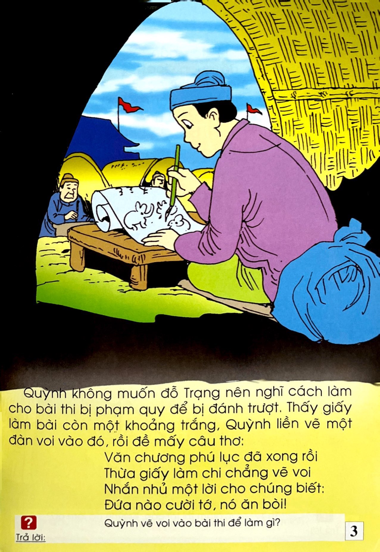 trạng quỳnh - thừa giấy vẽ voi - Ảnh 5