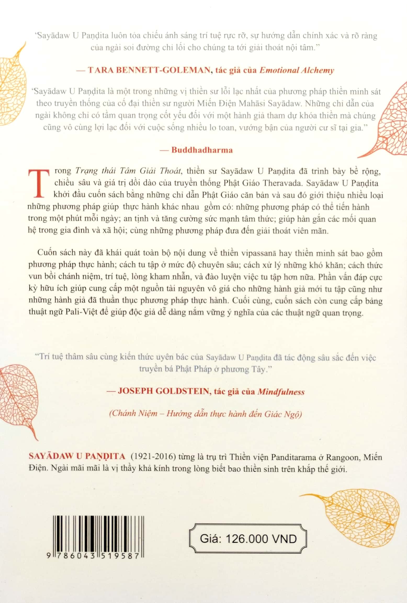 trạng thái tâm giải thoát - Ảnh 6