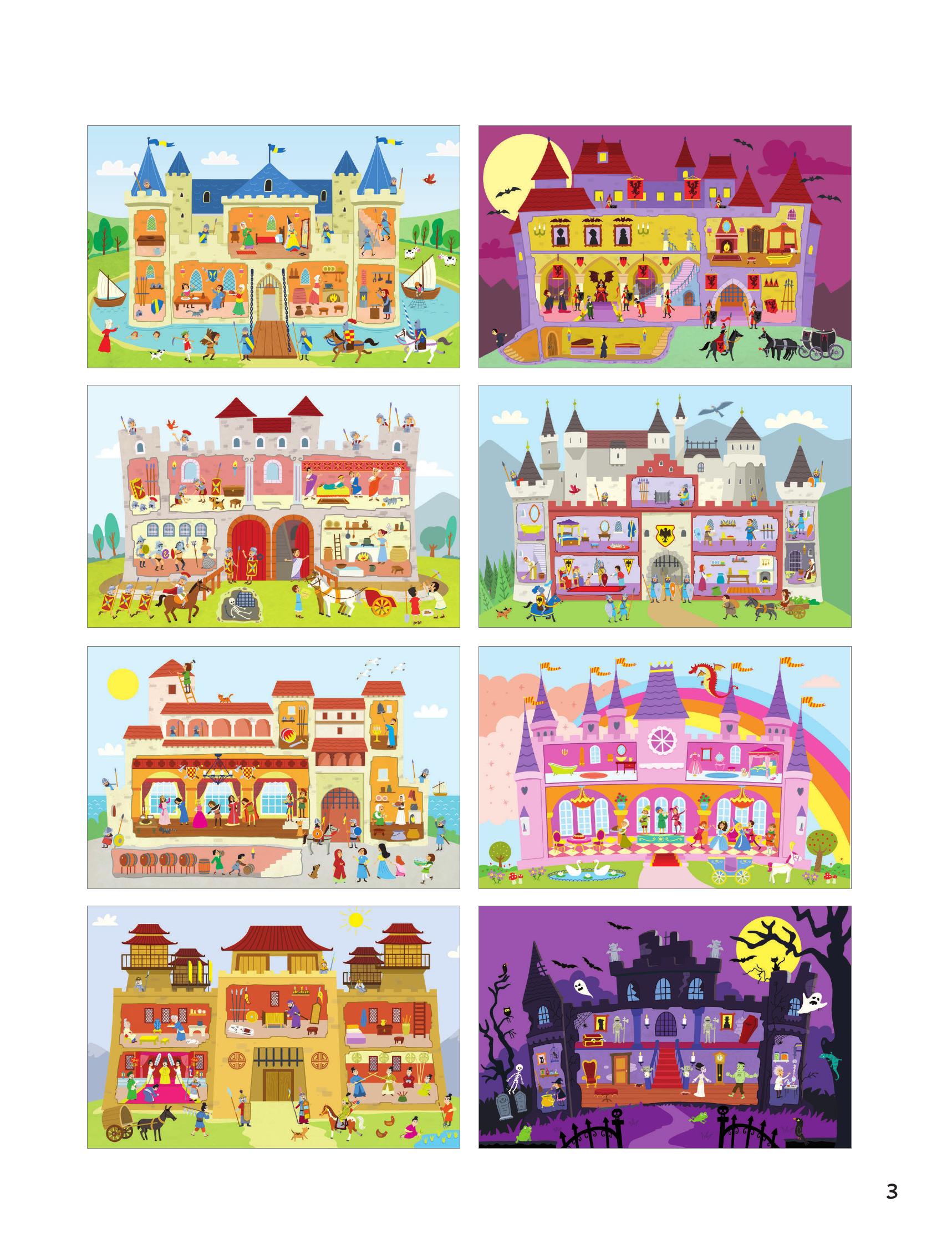 Trang Trí Lâu Đài - Với Gần 600 Miếng Dán Và Khuôn Hình Sáng Tạo - Bìa Cứng - Ảnh 5