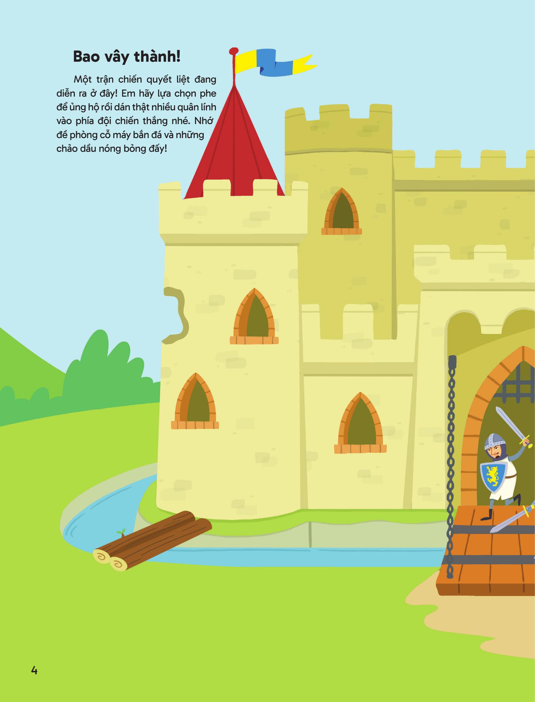 Trang Trí Lâu Đài - Với Gần 600 Miếng Dán Và Khuôn Hình Sáng Tạo - Bìa Cứng - Ảnh 6