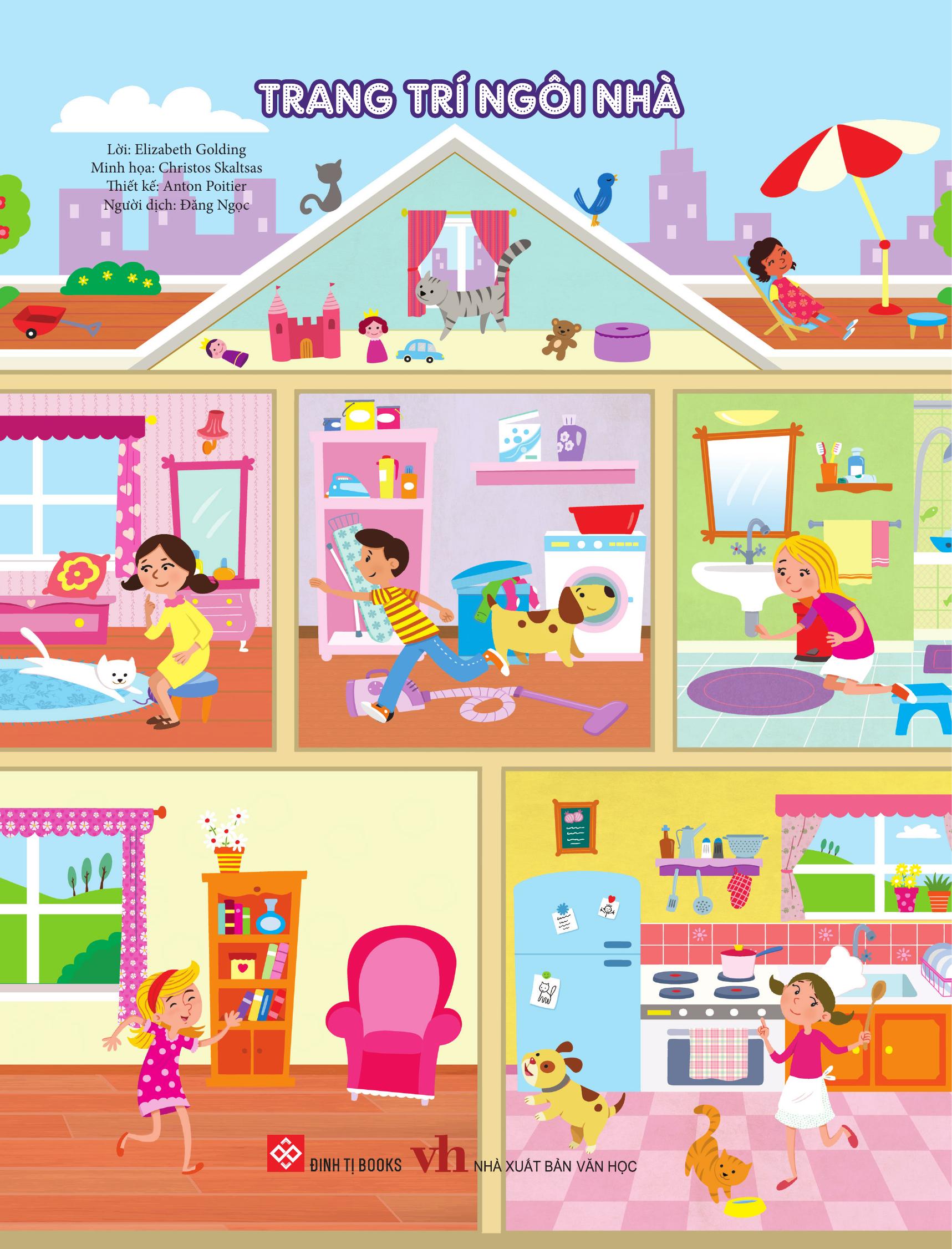 Trang Trí Ngôi Nhà - Với Gần 600 Miếng Dán Và Khuôn Hình Sáng Tạo - Bìa Cứng - Ảnh 3