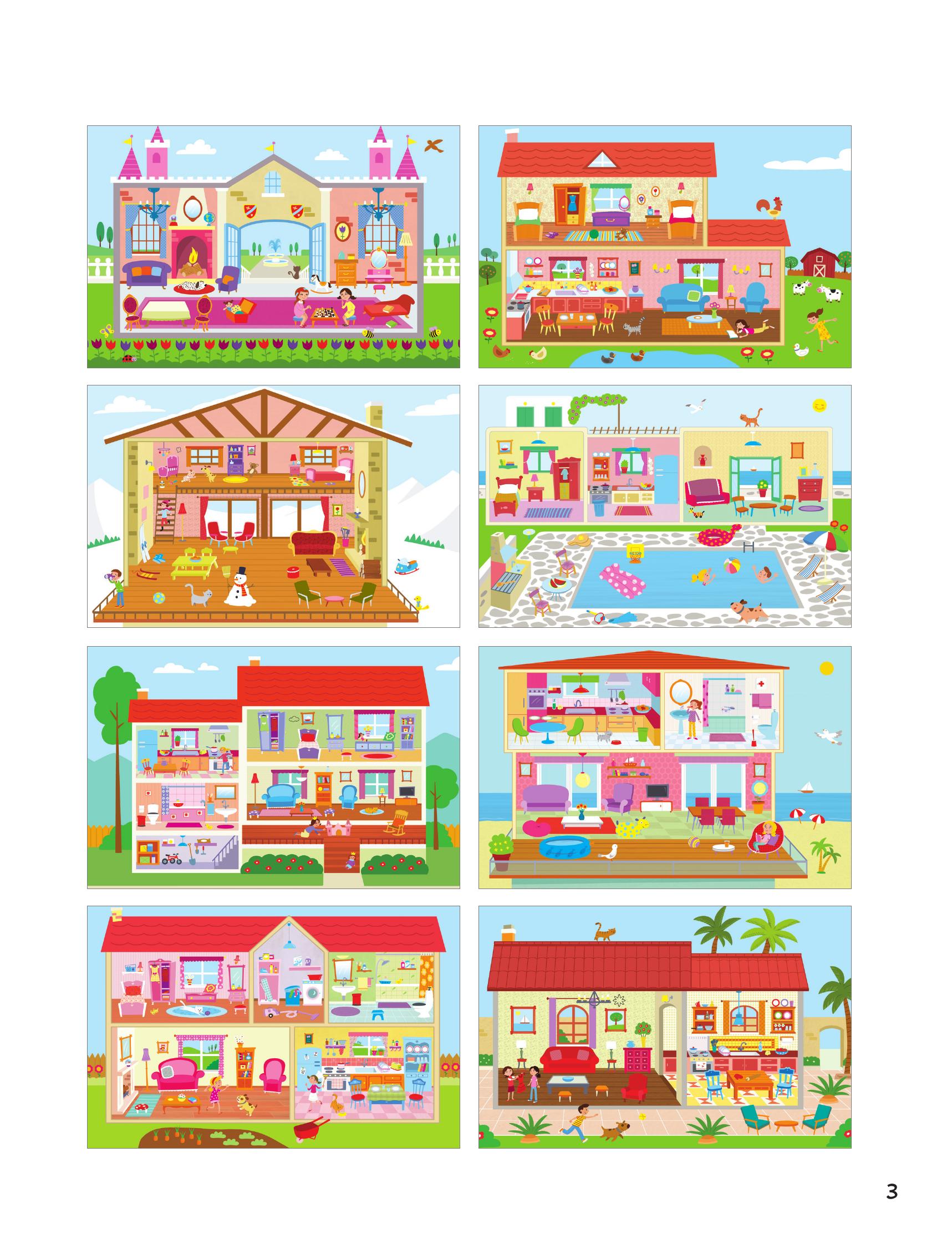 Trang Trí Ngôi Nhà - Với Gần 600 Miếng Dán Và Khuôn Hình Sáng Tạo - Bìa Cứng - Ảnh 5