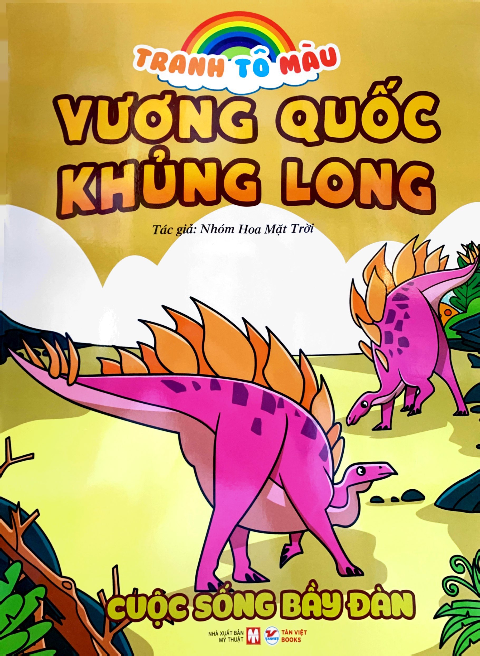 tranh tô màu vương quốc khủng long - cuộc sống bầy đàn (tái bản 2023) - Ảnh 2