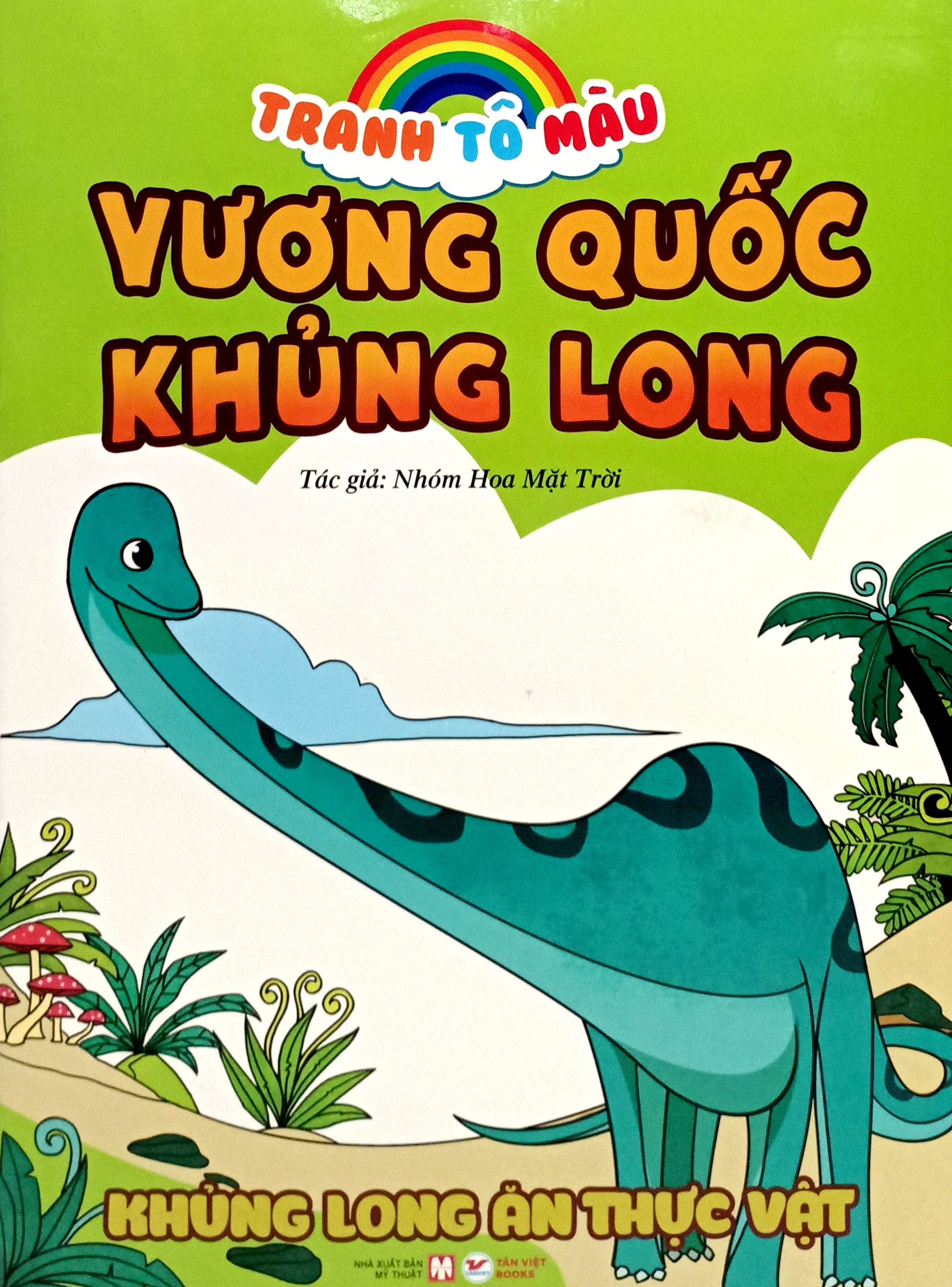 tranh tô màu vương quốc khủng long - khủng long ăn thực vật (tái bản 2023) - Ảnh 2