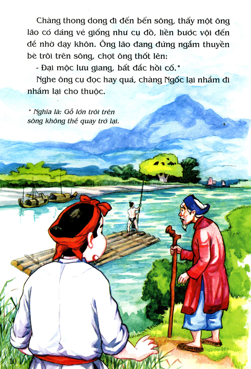 tranh truyện dân gian việt nam - anh chàng học khôn (tái bản 2019) - Ảnh 10