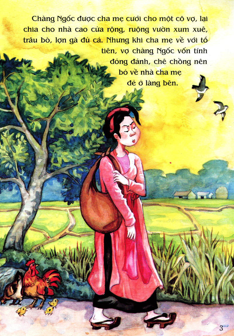 tranh truyện dân gian việt nam - anh chàng học khôn (tái bản 2019) - Ảnh 3